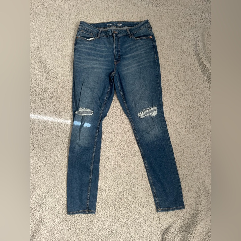 High rise rockstar super skinny jeans